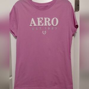 Aeropostale Womens Mauve Short Sleeve Tee Size L